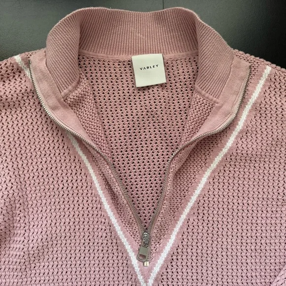 Varley Half-Zip knit Sweater pale mauve - Picture 2 of 3